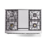 ILVE UND40FNMPMBCLP Nostalgie II Noblesse 40 inch Dual Fuel Range (Liquid Propane, Triple Glass Door, Midnight Blue, Chrome)