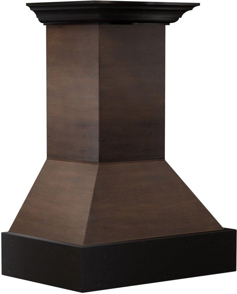 ZLINE 36" Designer Series Wooden Wall Range Hood with Crown Molding (355AH-36)