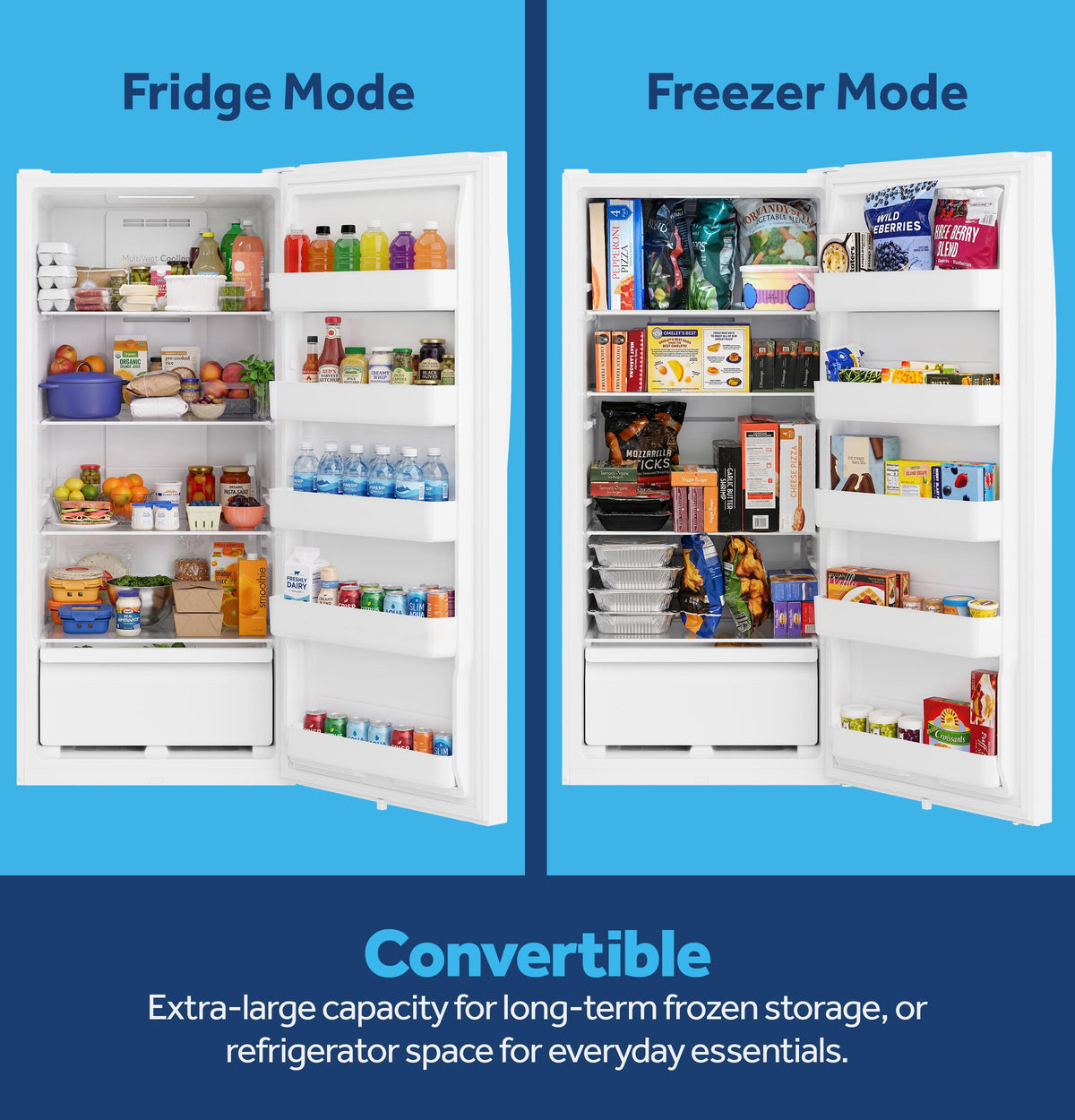 GE® 21.6 Cu. Ft. Garage Ready Convertible Upright Freezer