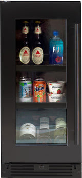 Beverage Center 15" Black Stainless LH
