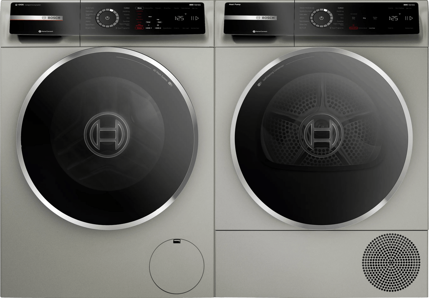 800 Series Compact Washer , Pearl Steel