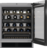 KWT 6322 UG Stainless steel/CleanSteel - Built-under wine storage unit with FlexiFrame and Push2open for greater versatility and top-quality design.