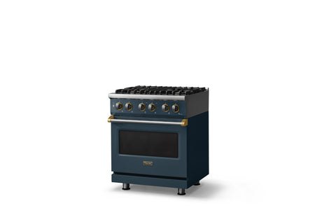 30"W. Dual Fuel Range (Finish: Squall, Trim: Polished Chrome, Fuel: Propane)