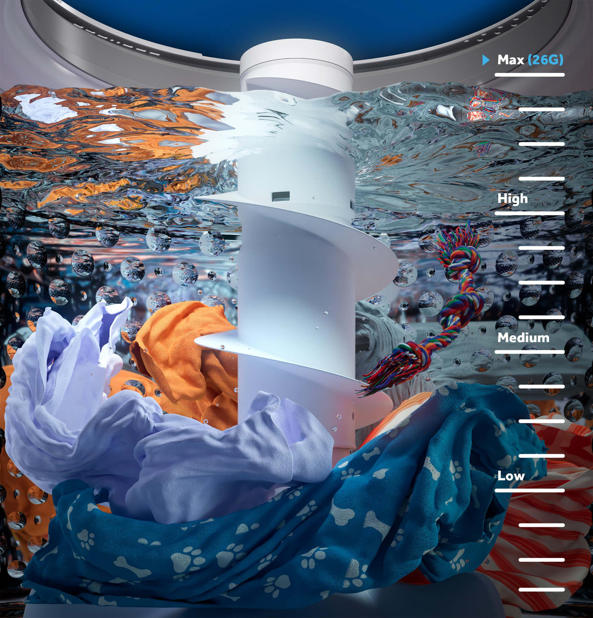GE® 4.3 cu. ft. Capacity Washer with Stainless Steel Basket,5-yr Limited Warranty