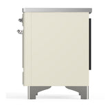 ILVE UMDIB40NR3AWC Majestic III 40 inch Induction Range with 6 Elements, 3.82 cu. ft. Total Oven Capacity (Triple Glass Door, Antique White, Chrome)