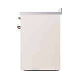 ILVE UNI304QNMPAWB Nostalgie II Noblesse 30 inch Induction Range (Solid Door, Antique White, Burnished)