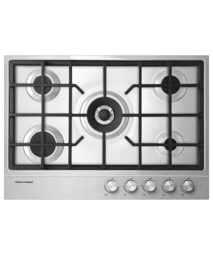 Gas on Steel Cooktop, 30" 5 Burner (LPG)