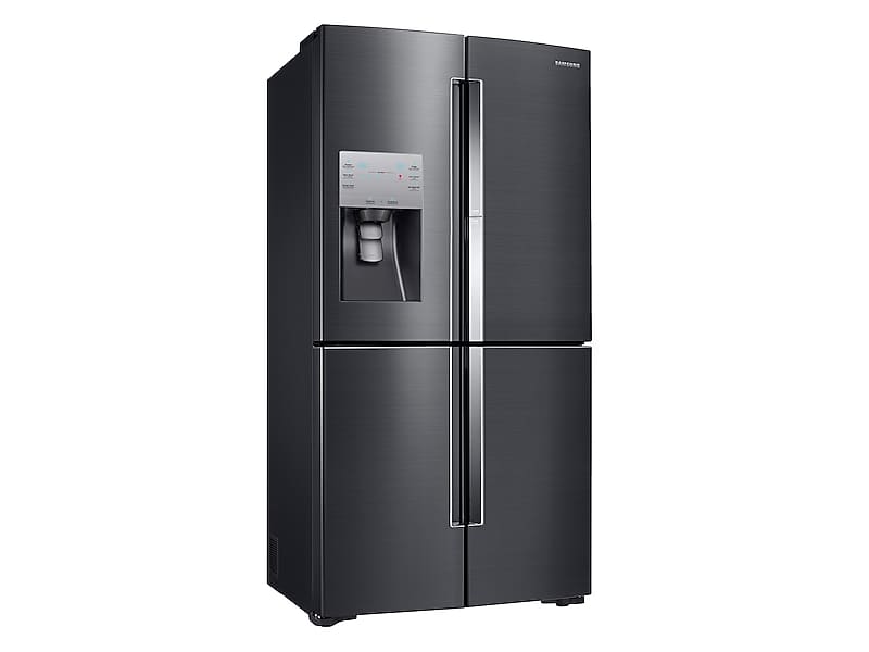 22 cu. ft. Food Showcase Counter Depth 4-Door Flex™ Refrigerator with FlexZone™ in Black Stainless Steel