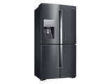 22 cu. ft. Food Showcase Counter Depth 4-Door Flex™ Refrigerator with FlexZone™ in Black Stainless Steel
