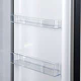 Forno Maderno 2-28-Inch Wide Convertible Refrigerator/Freezer in Black, Decorative Trim, 27.2 cu.ft, 84-Inch High, ENERGY STAR Certified