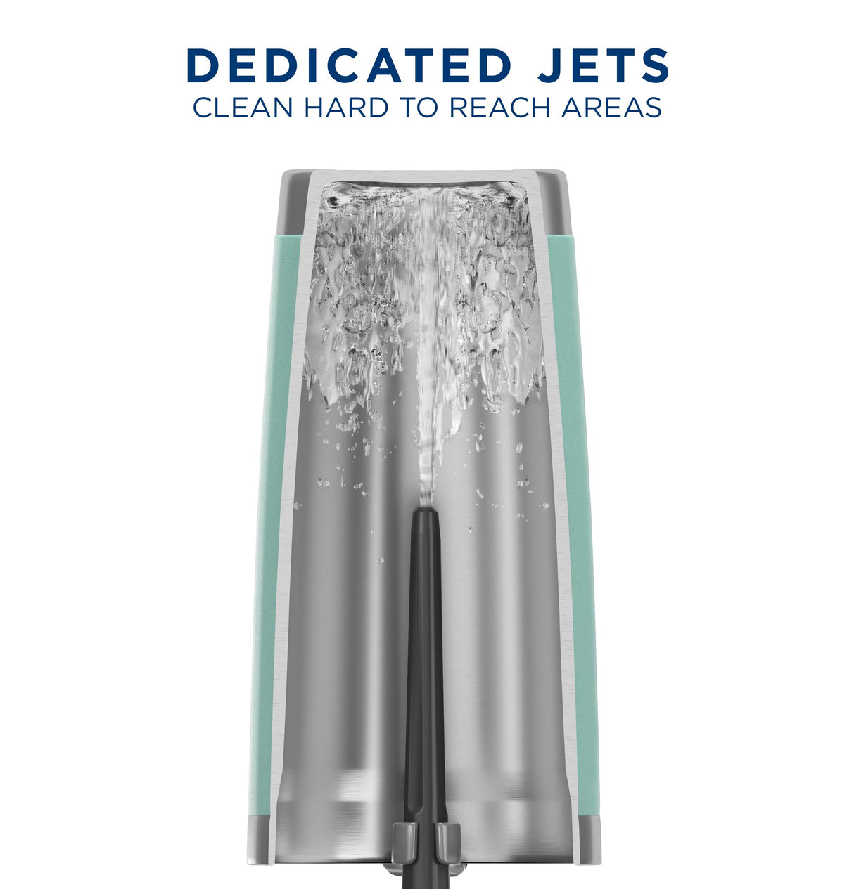GE® ENERGY STAR® Front Control with Stainless Steel Interior Dishwasher with Sanitize Cycle