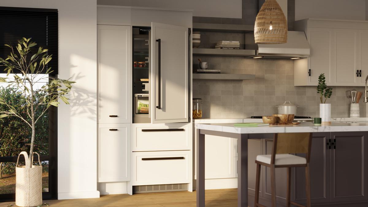 Fully Integrated Bottom Freezer Refrigerator