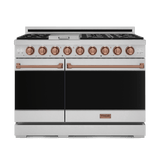 48 Inch Professional Lp Range With Pro-style Knobs In Stainless Steel/rose Gold  Gordon Ramsay Series