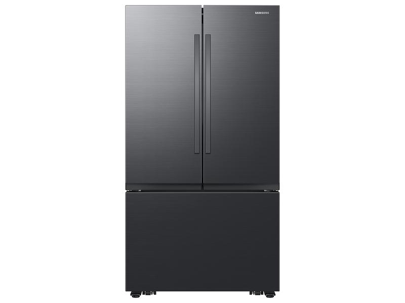 32 cu. ft. Mega Capacity 3-Door French Door Refrigerator with Dual Auto Ice Maker in Matte Black Steel