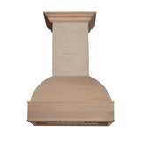ZLINE Unfinished Wooden Wall Mount Range Hood - Includes Remote Blower (369UF-R) [Size: 30 Inch, CFM: 400]