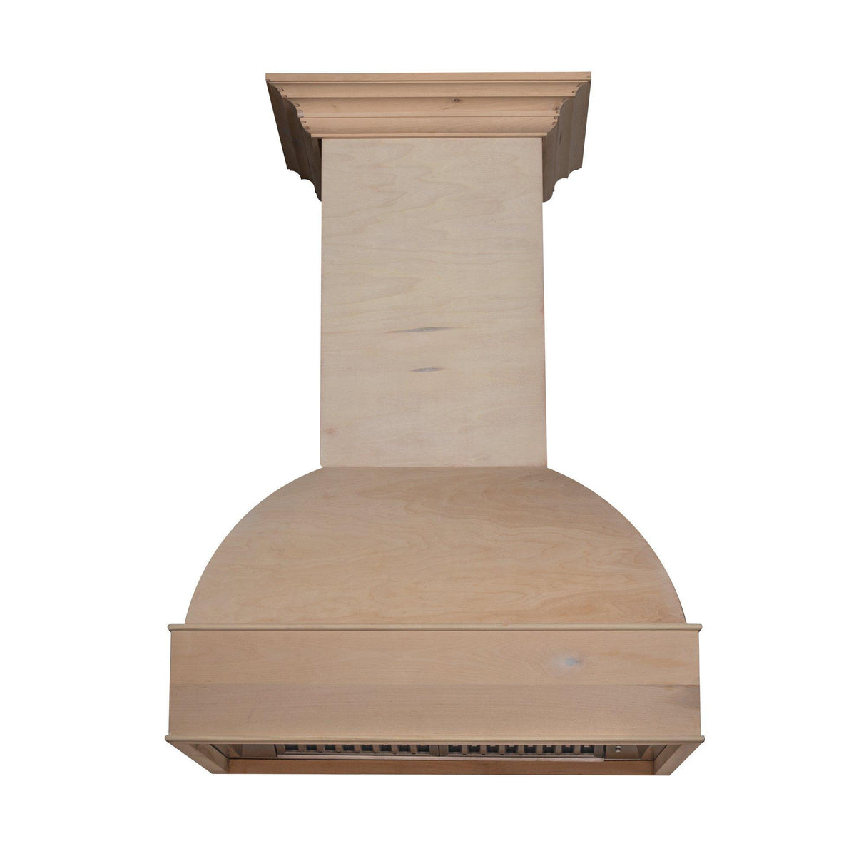 ZLINE Unfinished Wooden Wall Mount Range Hood - Includes Remote Blower (369UF-R) [Size: 42 Inch, CFM: 400]