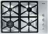 30" 4-Burner KM 3464 G Gas Cooktop - 30" SS Cooktop Hexa grate