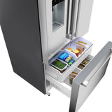 500 Series French Door Bottom Mount Refrigerator 36" Stainless steel (with anti-fingerprint), Total No Frost