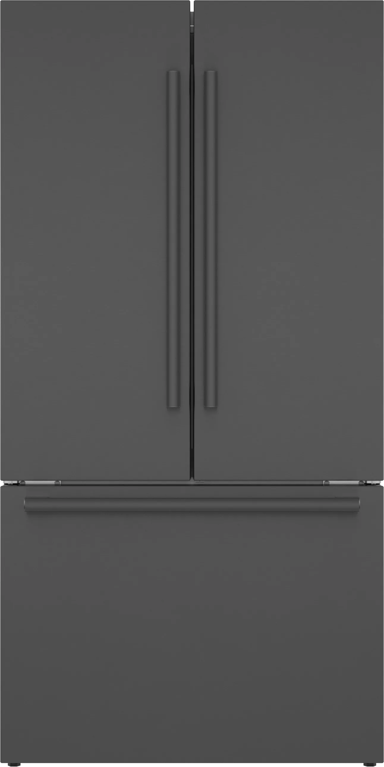 800 Series French Door Bottom Mount Refrigerator 36" Black Stainless Steel