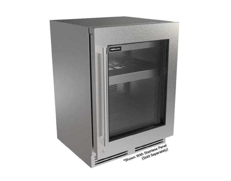 G5 24" Glass Door Beverage Center - Factory Right (Adjustable) Hinge - Indoor/Outdoor Rated