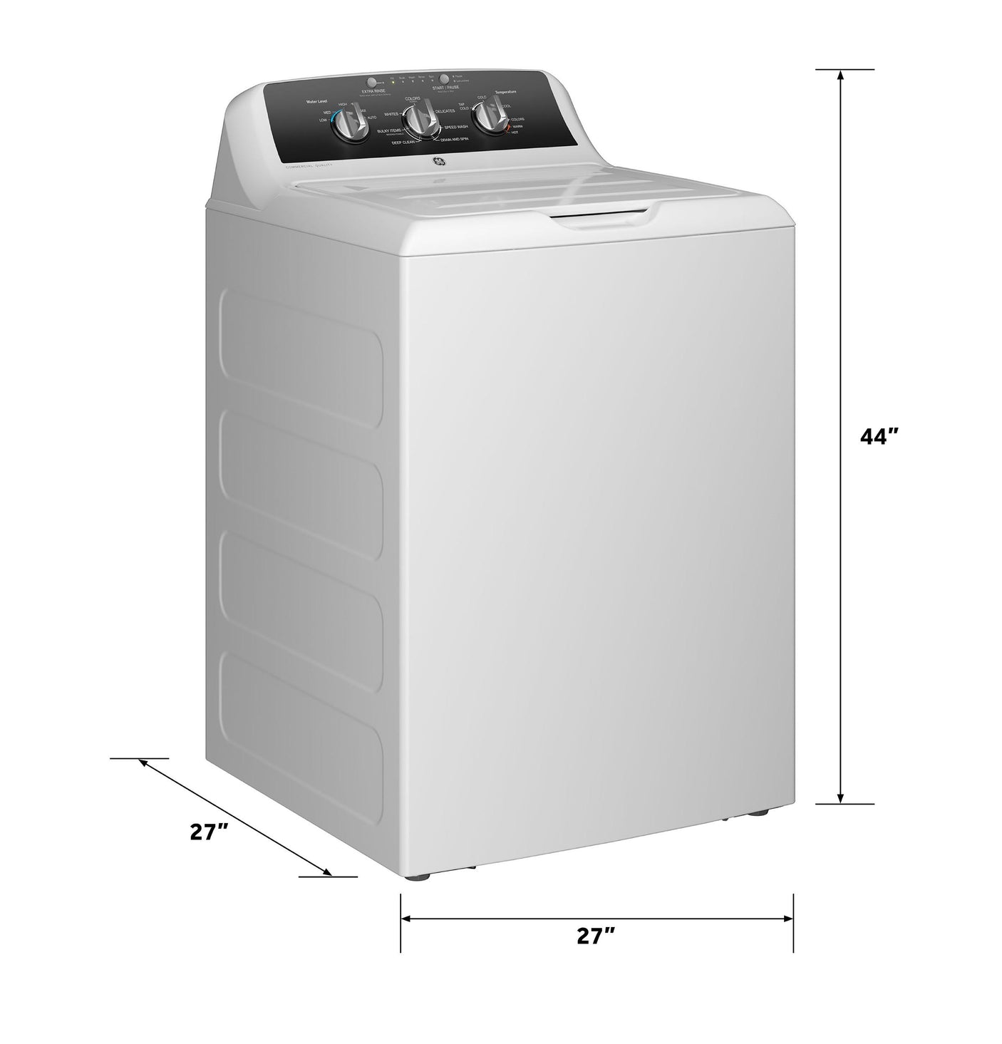 GE® 4.3 cu. ft. Capacity Washer with Stainless Steel Basket,5-yr Limited Warranty&#x200B;