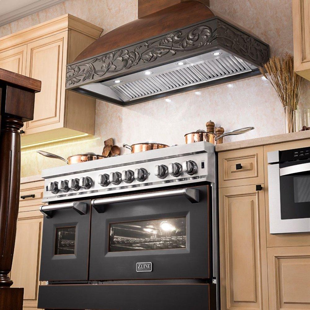 ZLINE 42" Designer Series Wooden Wall Range Hood with Crown Molding (393AR-42)