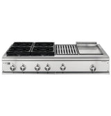 GE Monogram® 48" Professional Gas Cooktop with 4 Burners, Grill, and Griddle( Liquid Propane)