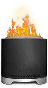 Timberwolf Smokeless Fire Pit 18-inch, Matte Black , Wood, Matte/Matt Black