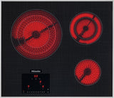 KM 5820 208V Electric cooktop With 3 cooking zones for maximum convenience at an attractive entry level price.
