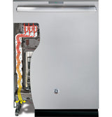 GE Profile™ Stainless Steel Interior Dishwasher with Hidden Controls
