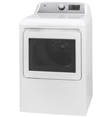 GE® ENERGY STAR® 7.4 cu. ft. Capacity aluminized alloy drum Electric Dryer with Sanitize Cycle and Sensor Dry