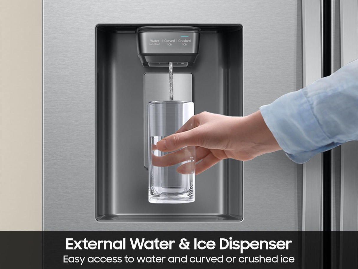 Bespoke AI 3-Door French Door Mega Capacity  External Water & Ice Dispenser  31 cu.ft.