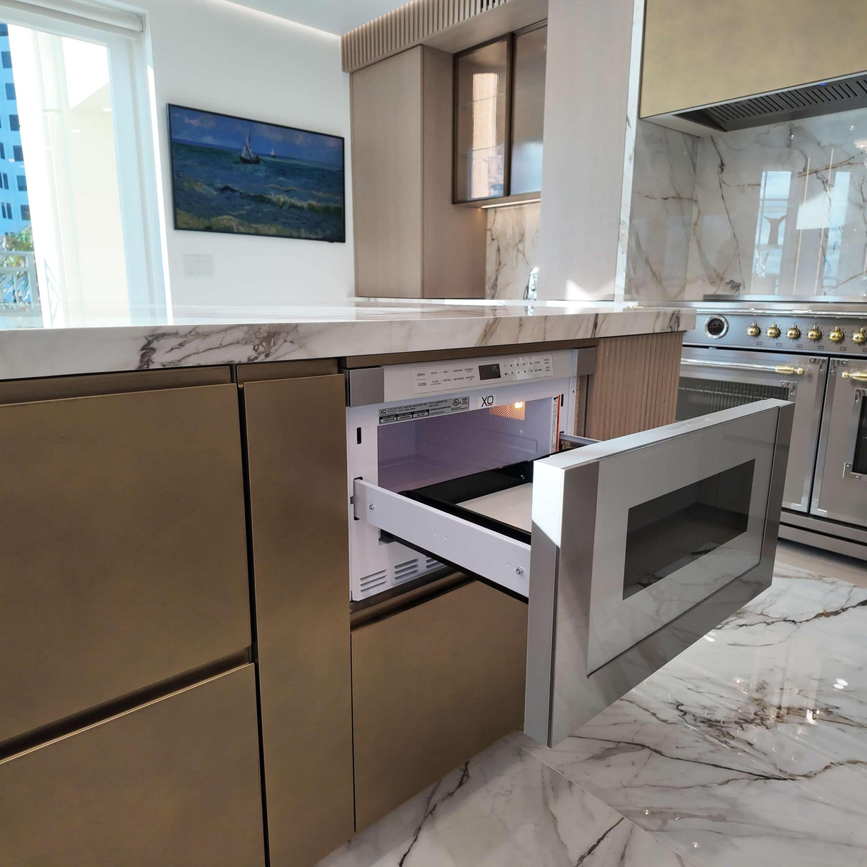 24" Built-In Microwave Drawer - Silver Mirror Finish