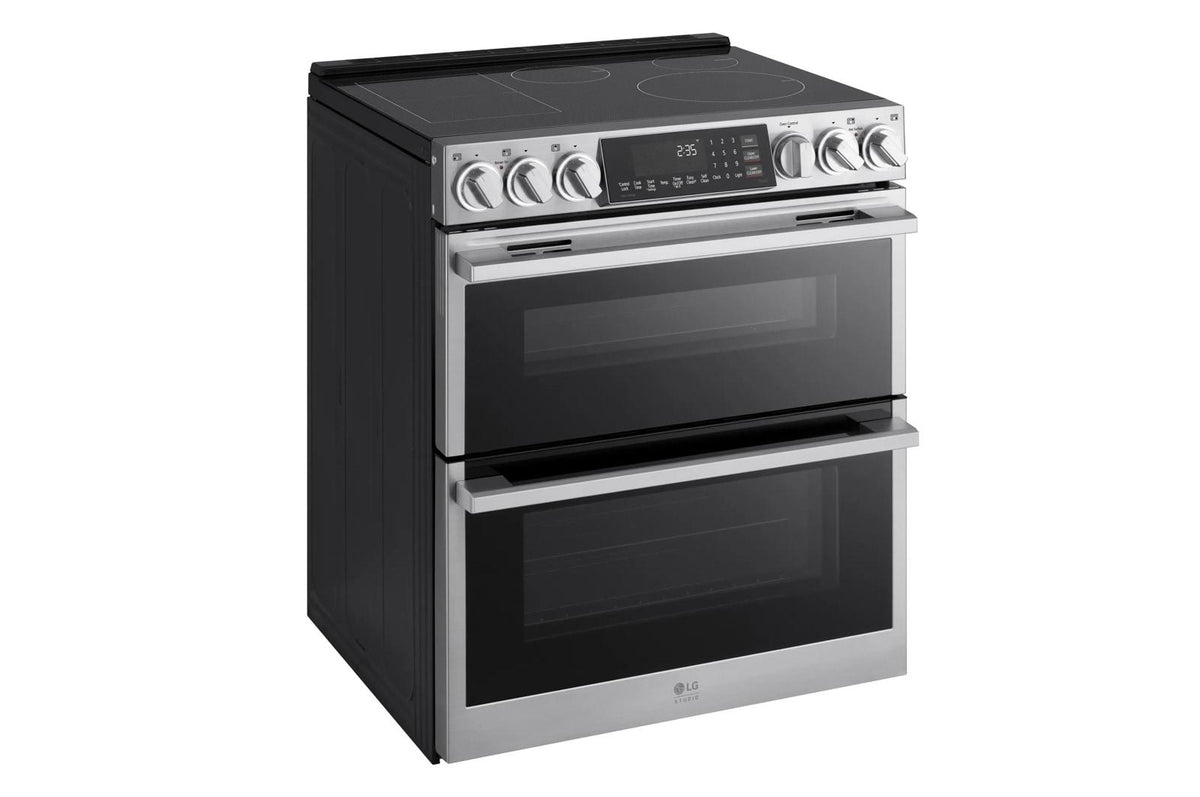 LG STUDIO 7.3 cu. ft. Double Oven Induction Slide-in Range with Probake® Convection and Air Fry