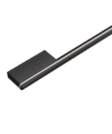 Contemporary Brushed Black Handle, 24"