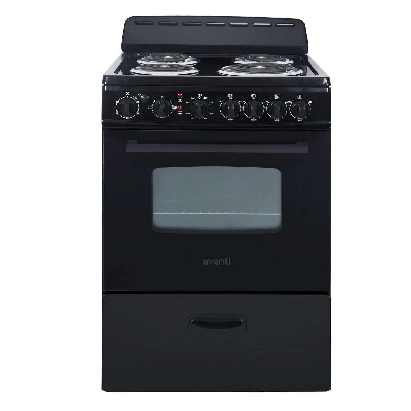 Avanti 24" Electric Range - Black
