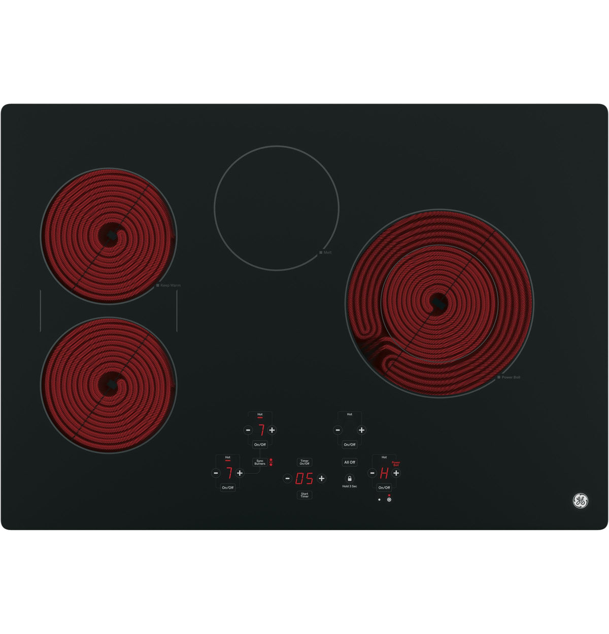 GE® 30" Built-In Touch Control Electric Cooktop