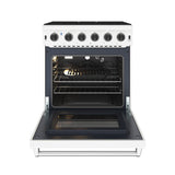 30 Inch Professional Gas Range In White