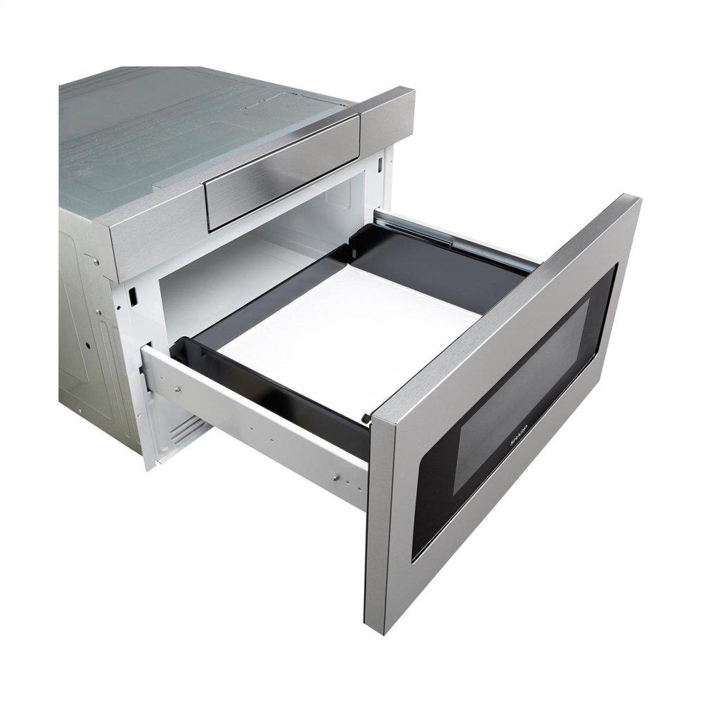 30 in. 1.2 cu. ft. 950W Sharp Stainless Steel Microwave Drawer