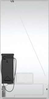 800 Series French Door Bottom Mount Refrigerator, Glass door 36" White, Total No Frost