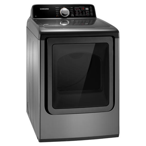 7.3 cu. ft. King-size Capacity Gas Front Load Dryer (Stainless Platinum)