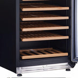 165 Bottle DESIGNER Series Wine Cooler - Stainless Steel / 165 Bottles
