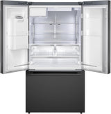 500 Series French Door Bottom Mount Refrigerator 36" Black Stainless Steel, Total No Frost