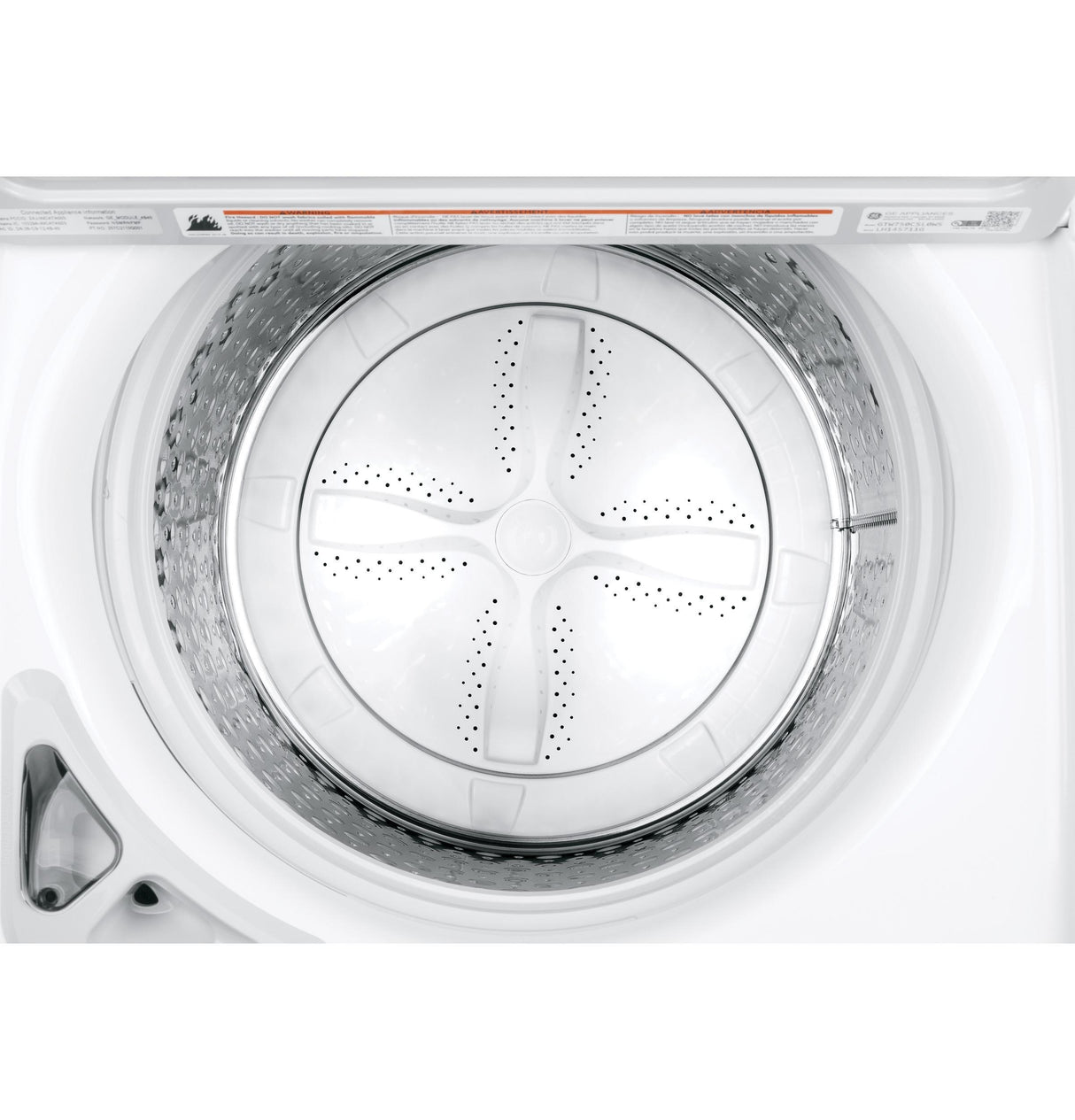 GE® 5.0 cu. ft. Capacity Smart Washer with Stainless Steel Basket