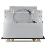Forno Vomero 30-Inch Wall Oven, Black, 5 cu.ft Capacity, 3550 Watts Convection, Mechanical Controls, Manuel Steam Clean