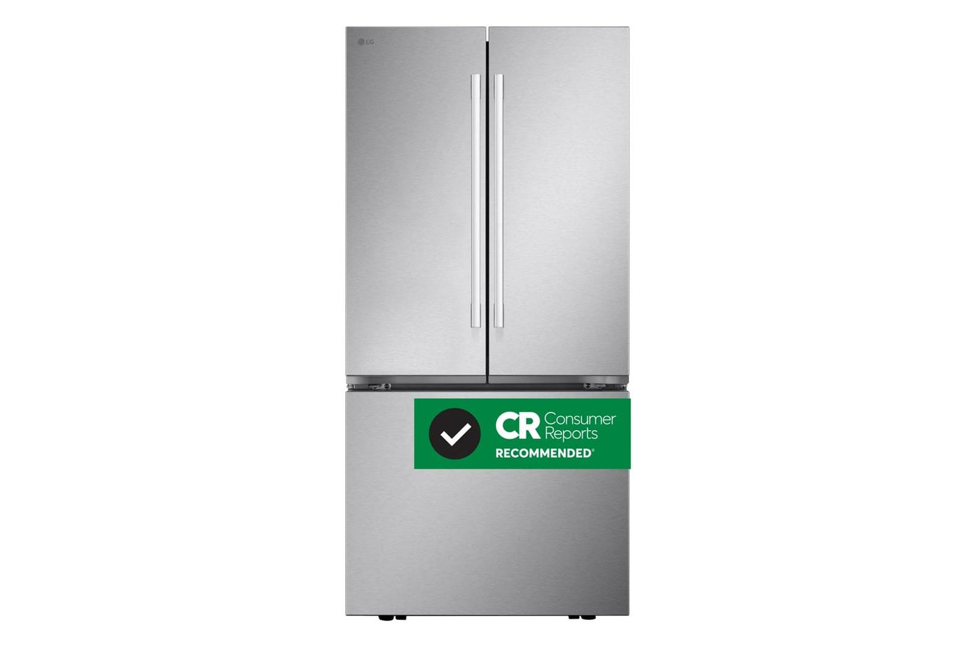 25 cu.ft. 3-Door French Door Refrigerator with Hybrid Handle Design