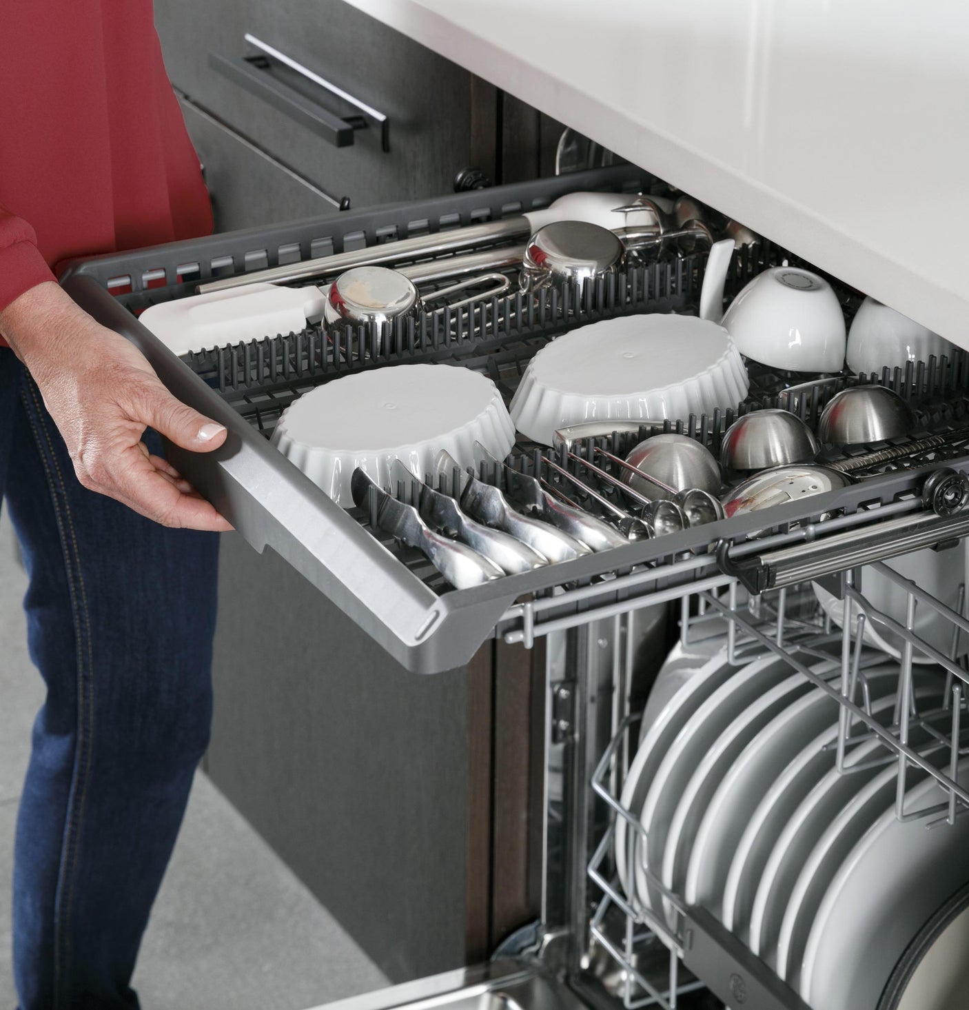 GE Profile™ ENERGY STAR® Fingerprint Resistant Top Control with Stainless Steel Interior Dishwasher with Sanitize Cycle & Twin Turbo Dry Boost