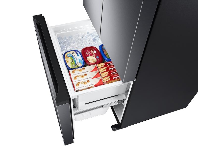 19.5 cu. ft. Smart 3-Door French Door Refrigerator in Black Stainless Steel