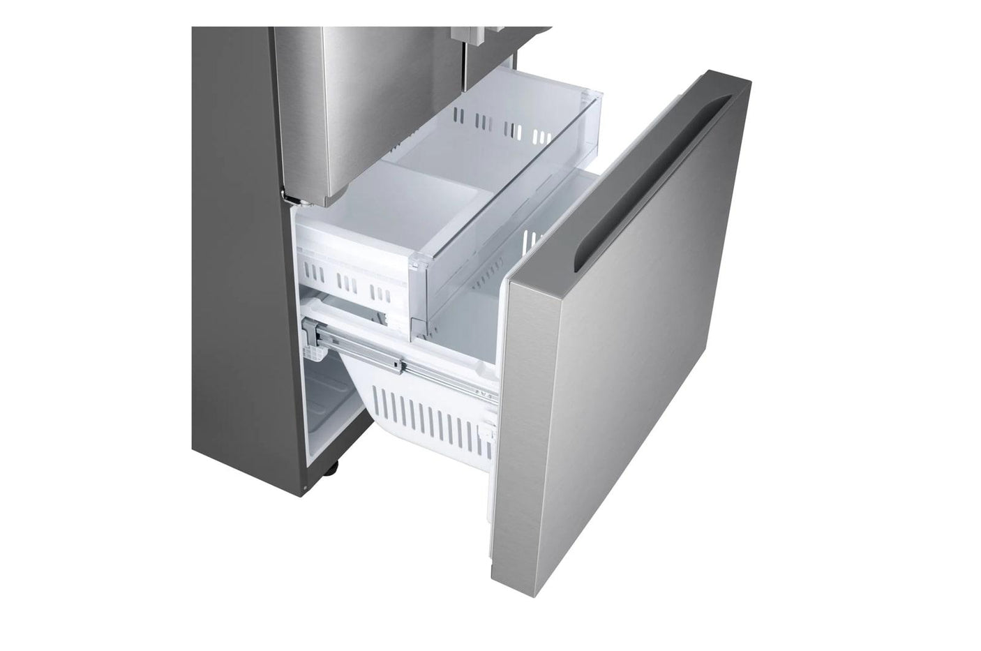 25 cu.ft. 3-Door French Door Refrigerator with Hybrid Handle Design
