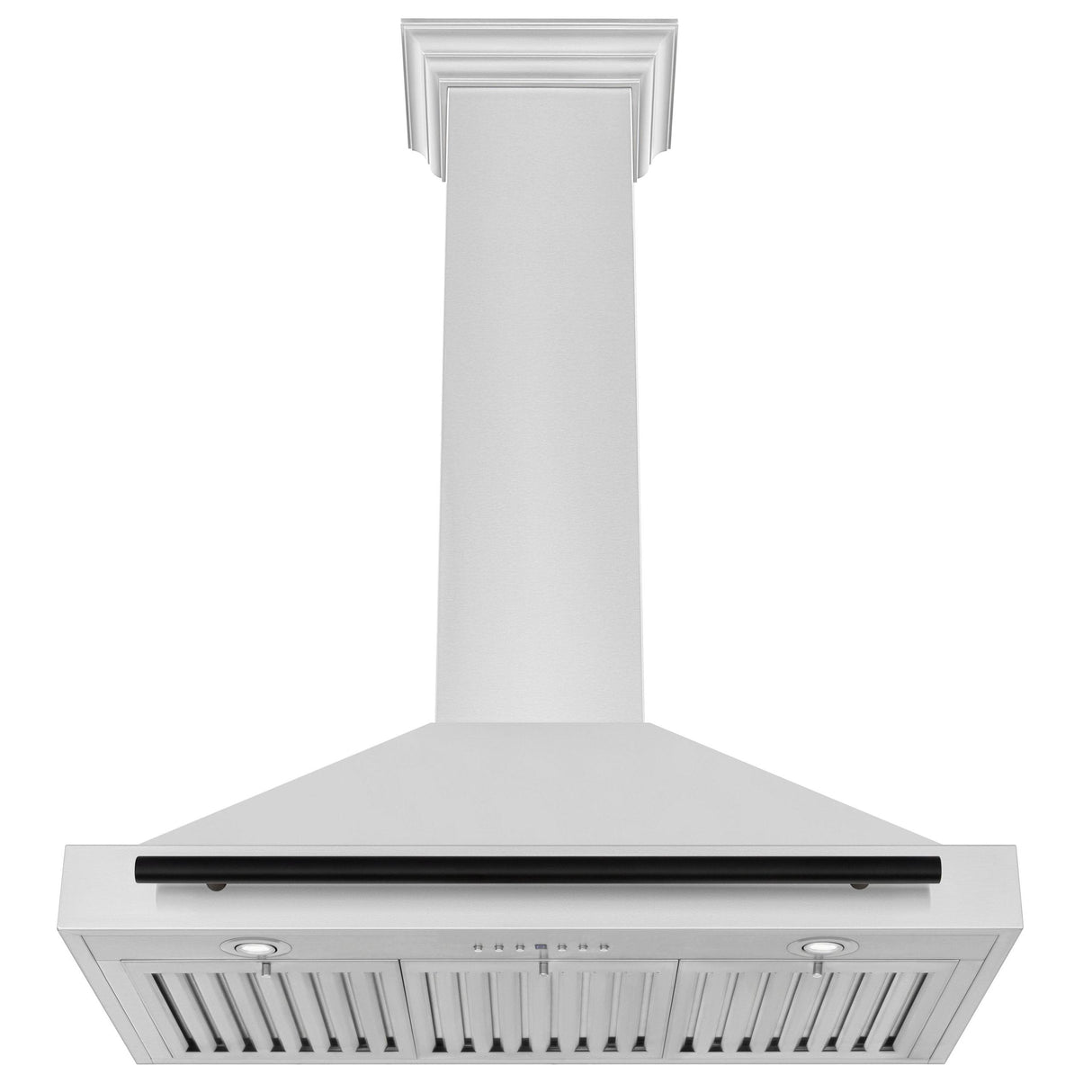 ZLINE 30 in. Autograph Edition Convertible Stainless Steel Range Hood with Stainless Steel Shell and Champagne Bronze Accents (KB4STZ-30-CB) [Color: Matte Black Accents]